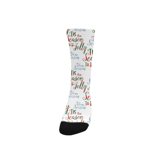 Christmas 'Tis The Season Pattern Custom Socks for Women