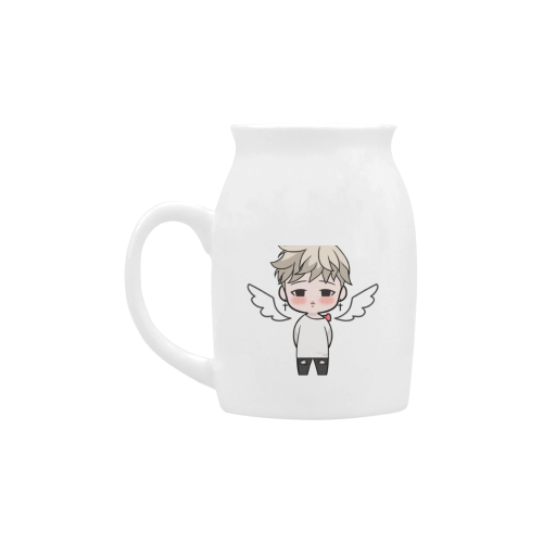 BTS Jimin Angel cute chibi designed by L'Hibiscus Milk Cup (Small) 300ml
