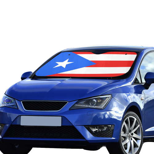 Puerto Rico Flag Car Sun Shade 55"x30"