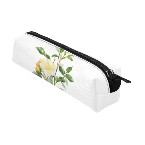 Yellow Rose, floral watercolor Pencil Pouch/Small (Model 1681)