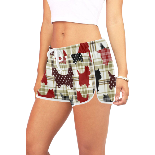 Westie Women's All Over Print Relaxed Shorts (Model L19)