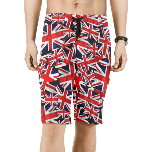 Union Jack British UK Flags Men's All Over Print Board Shorts (Model L16)