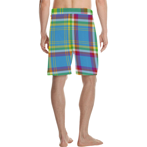 Yukon Tartan Men's All Over Print Casual Shorts (Model L23)