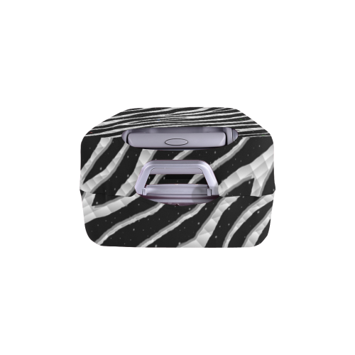 Ripped SpaceTime Stripes - White Luggage Cover/Large 26"-28"