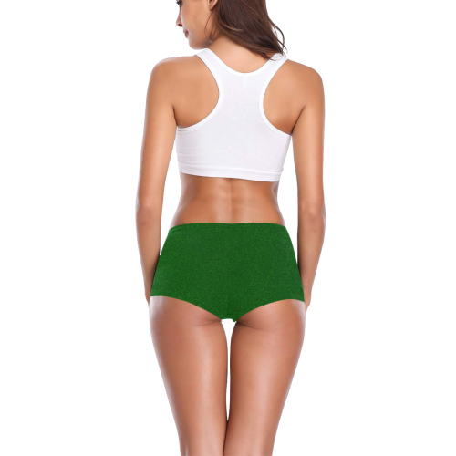 glitter grün Women's All Over Print Boyshort Panties (Model L31)
