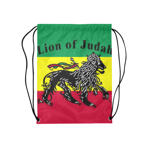 RASTA LION OF JUDAH Medium Drawstring Bag Model 1604 (Twin Sides) 13.8"(W) * 18.1"(H)