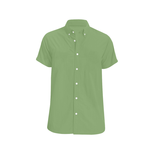 color asparagus Men's All Over Print Short Sleeve Shirt (Model T53)