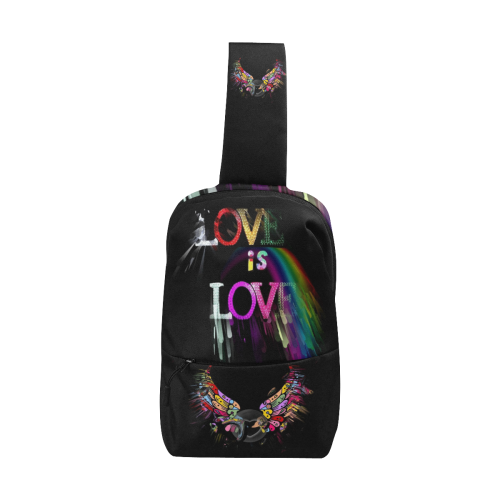 Love is Love Popart by Nico Bielow Chest Bag (Model 1678)
