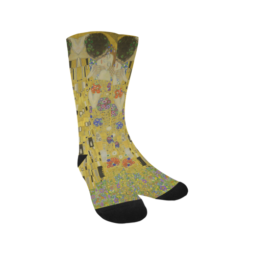 The Kiss by Gustav Klimt Men's Custom Socks