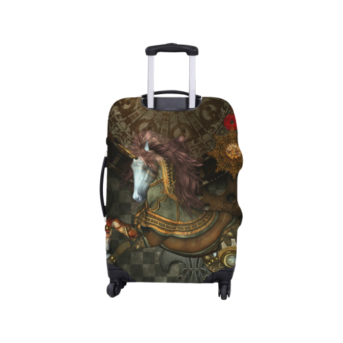 Steampunk, wonderful steampunk horse Luggage Cover/Small 18"-21"