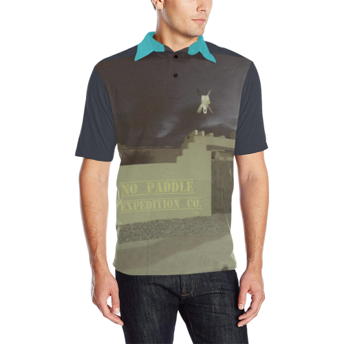 Drifter at dusk Men's All Over Print Polo Shirt (Model T55)