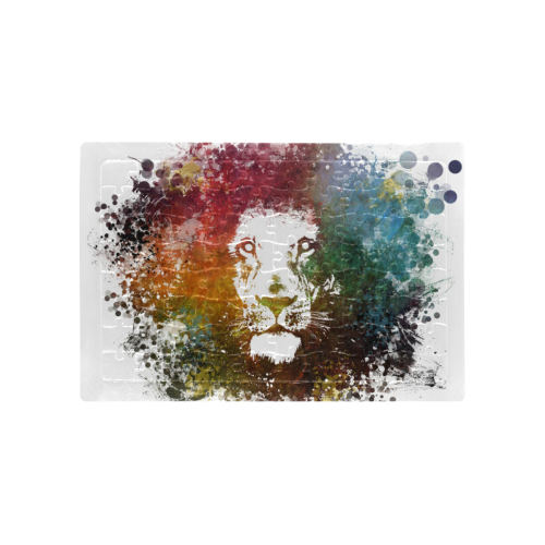 lion jbjart #lion A4 Size Jigsaw Puzzle (Set of 80 Pieces)