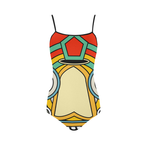 indian tribal Strap Swimsuit ( Model S05)