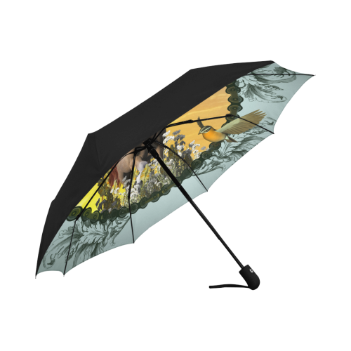 horse Anti-UV Auto-Foldable Umbrella (Underside Printing) (U06)