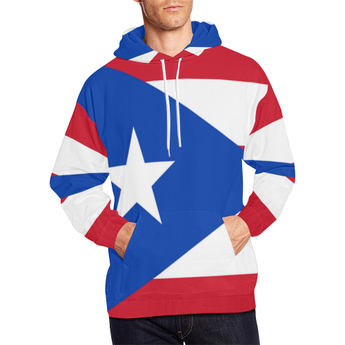 PUERTO RICO All Over Print Hoodie for Men (USA Size) (Model H13)