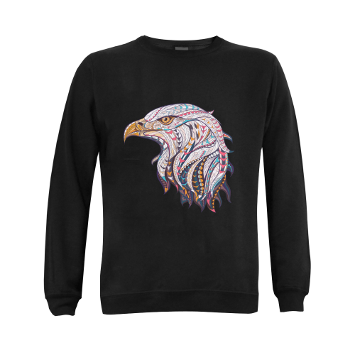 Colorful-Eagle-Design-2 Gildan Crewneck Sweatshirt(NEW) (Model H01)
