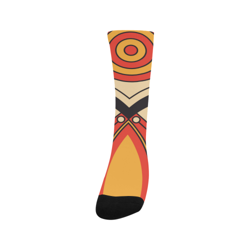 Geo Aztec Bull Tribal Men's Custom Socks