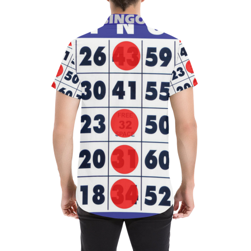 Bingo Men's All Over Print Short Sleeve Shirt (Model T53)