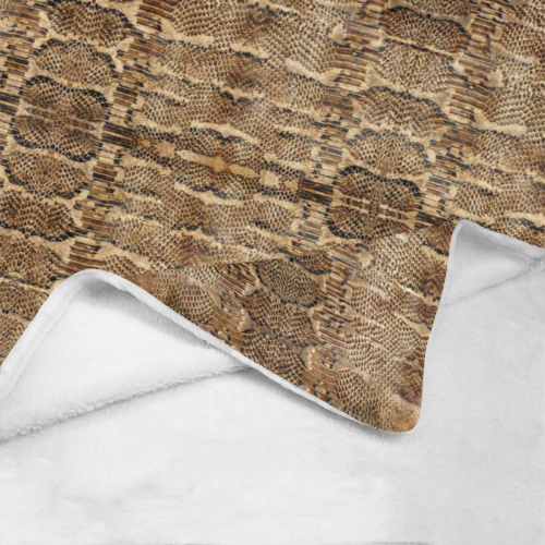 Glamour Golden Python Ultra-Soft Micro Fleece Blanket 50"x60"
