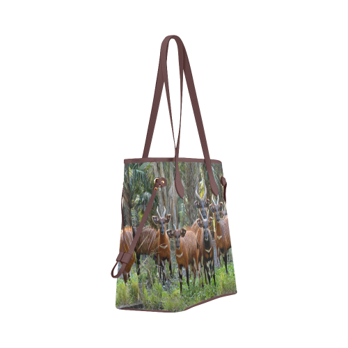 Bongo in the Field Clover Canvas Tote Bag (Model 1661)
