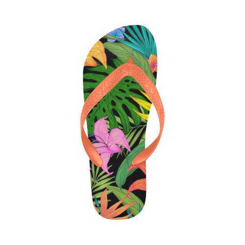 Tropical Adventure Flip Flops for Men/Women (Model 040)
