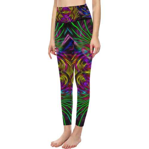 Birth of a rainbow Women's All Over Print High-Waisted Leggings (Model L36)