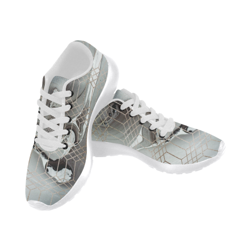 Elegant copper Shoes silver Women’s Running Shoes (Model 020)