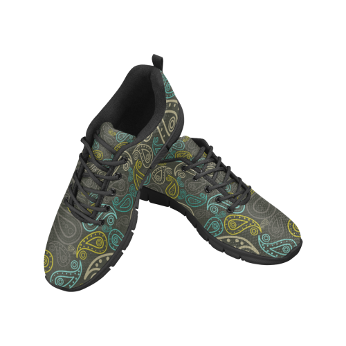 paisley art Women's Breathable Running Shoes/Large (Model 055)