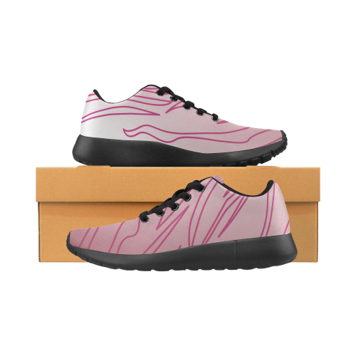 Wild design ethnic lines - pink Women’s Running Shoes (Model 020)