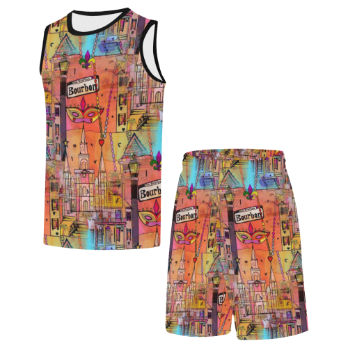 New Orleans by Nico Bielow All Over Print Basketball Uniform