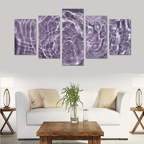 Lilac Bubbles Canvas Print Sets C (No Frame)
