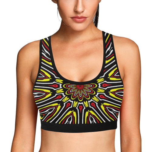 Oriental Kaleido 13 by JamColors Women's All Over Print Sports Bra (Model T52)