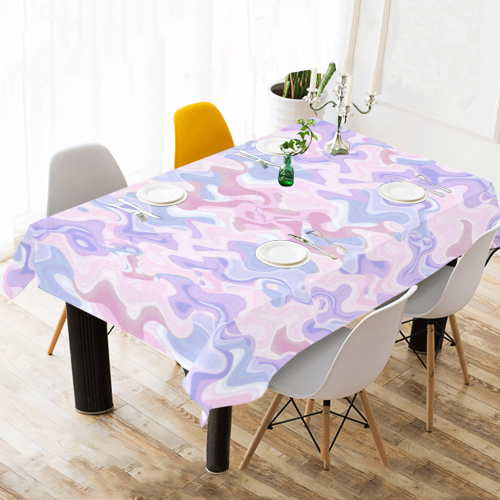 Abstract 2 ZQW Cotton Linen Tablecloth 60"x120"