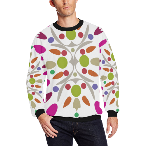 folklore All Over Print Crewneck Sweatshirt for Men (Model H18)