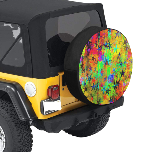 stars and texture colors 32 Inch Spare Tire Cover