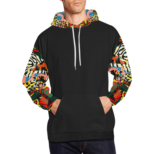 Ethnic patchwork All Over Print Hoodie for Men (USA Size) (Model H13)
