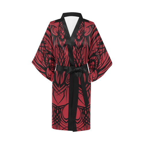 Red Tribal Kimono Robe Kimono Robe
