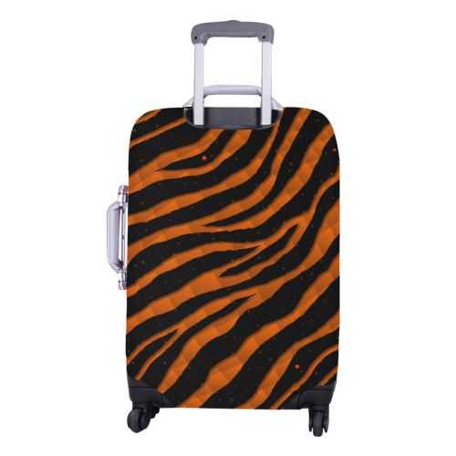 Ripped SpaceTime Stripes - Orange Luggage Cover/Medium 22"-25"