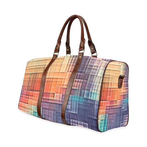 pixels #colors Waterproof Travel Bag/Small (Model 1639)