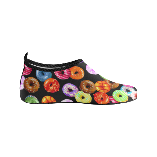 Colorful Yummy DONUTS pattern Women's Slip-On Water Shoes (Model 056)