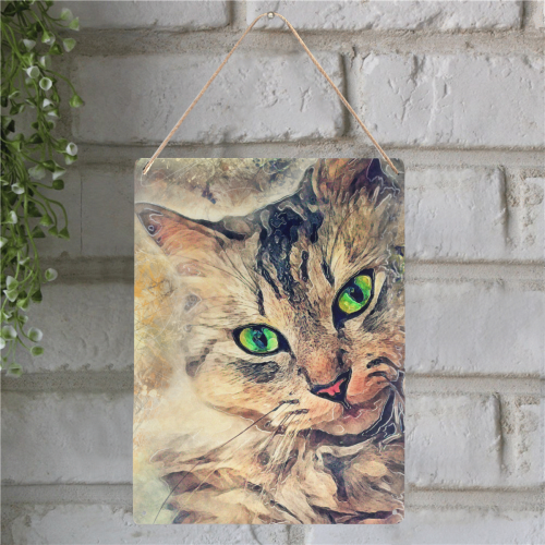 cat Pixie #cat #cats #kitty Metal Tin Sign 12"x16"