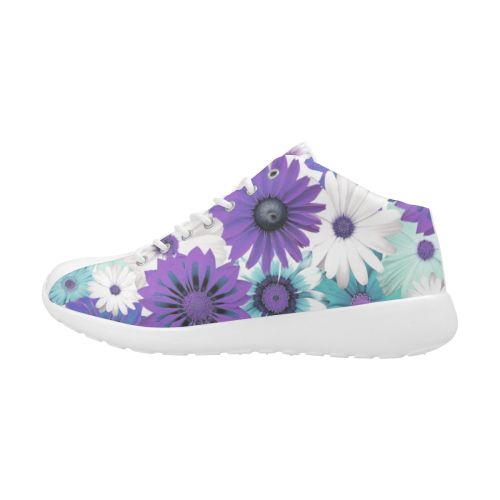 Spring Time Flowers 6 Women's Basketball Training Shoes/Large Size (Model 47502)