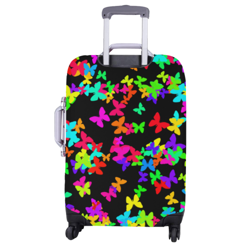 rainbow butterflys Luggage Cover/Large 26"-28"