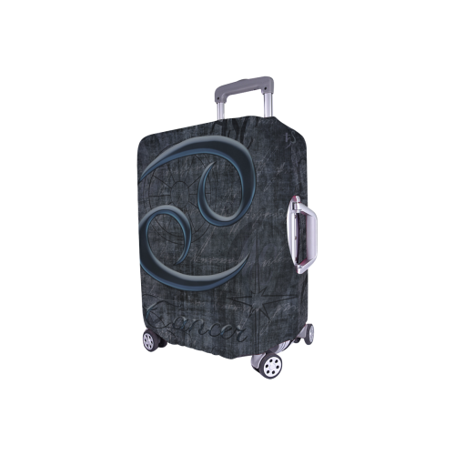 Astrology Zodiac Sign Cancer in Grunge Style Luggage Cover/Small 18"-21"