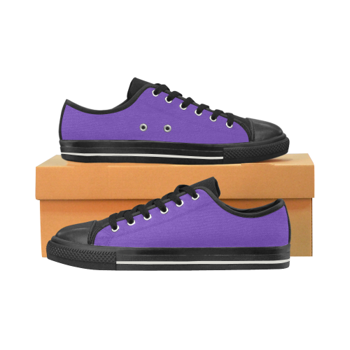 Purple Women's Classic Canvas Shoes (Model 018)