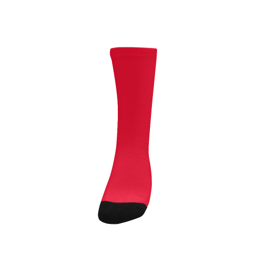 color Spanish red Women's Custom Socks