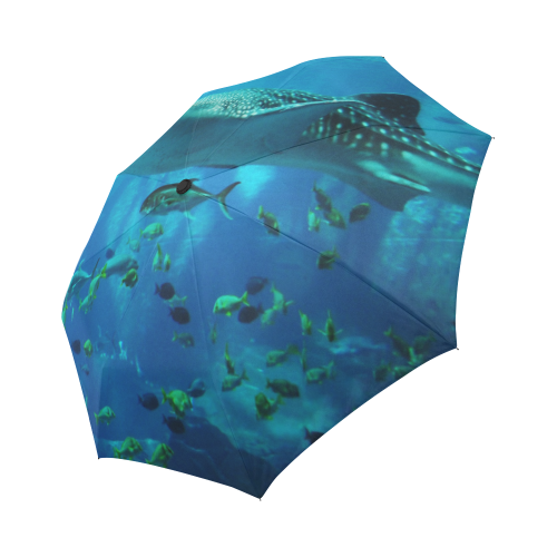 Under The Sea - Shoal Of Ocean Fish And Whale Shar Auto-Foldable Umbrella (Model U04)