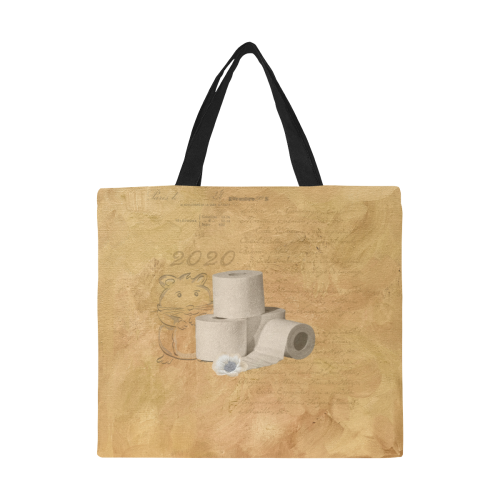 Toiletpaper Hoarder All Over Print Canvas Tote Bag/Large (Model 1699)