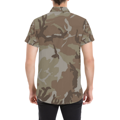 CAMOUFLAGE-DESERT 2 Men's All Over Print Short Sleeve Shirt (Model T53)