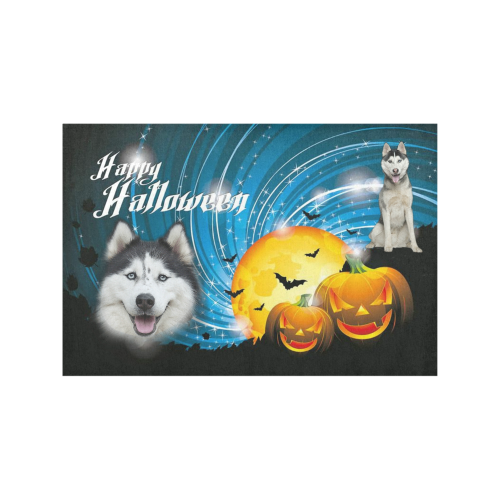 Happy Halloween Husky Placemat 12’’ x 18’’ (Set of 6)